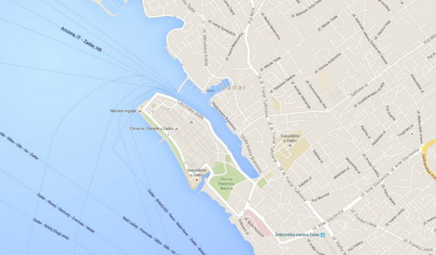 Google maps – Zadar