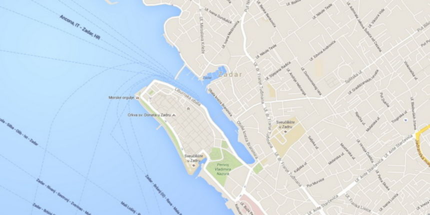Google maps – Zadar Google maps – Zadar