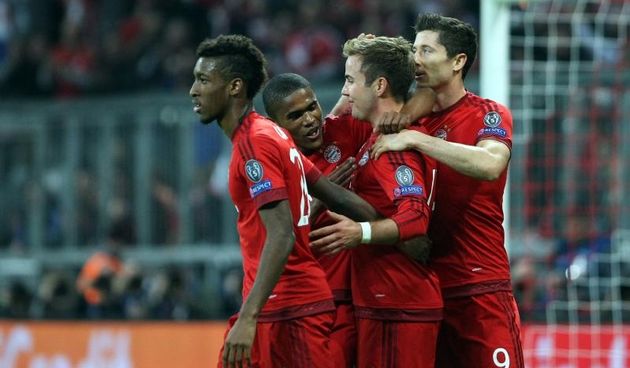 Mario Gotze, Robert Lewandowski, Kingsley Coman. Photo: Luka Stanzl/PIXSELL