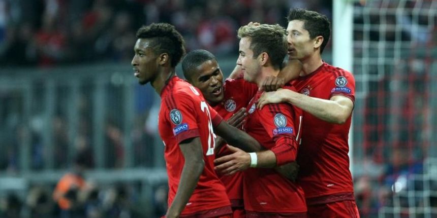Mario Gotze, Robert Lewandowski, Kingsley Coman. Photo: Luka Stanzl/PIXSELL Mario Gotze, Robert Lewandowski, Kingsley Coman. Photo: Luka Stanzl/PIXSELL