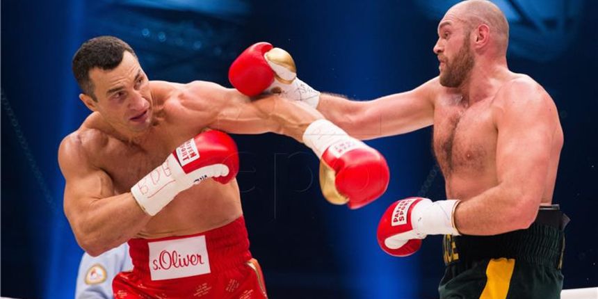 Vladimir Kličko i Tyson Fury. Foto: Hina Vladimir Kličko i Tyson Fury. Foto: Hina