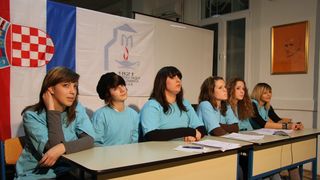 Prezentacija ucenica Medicinske skole Ante Kuzmanica na Megaconference Jr. 2010, Foto: Antonela Vitlov