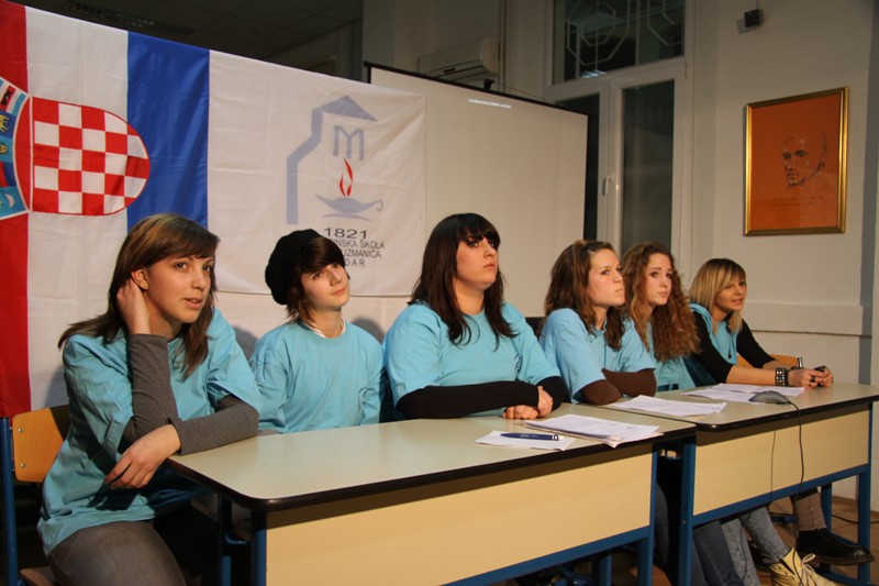 Prezentacija ucenica Medicinske skole Ante Kuzmanica na Megaconference Jr. 2010, Foto: Antonela Vitlov