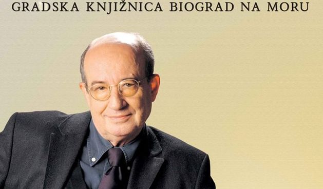 Veljko Barbieri u Gradskoj knjižnici u Biogradu