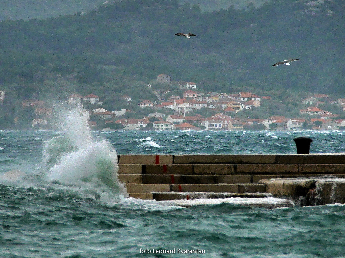 Olujno jugo u Zadru, nedjelja 6. prosinca 2020. godine