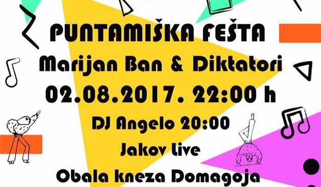 Udruga mladih Puntamika organizira Puntamišku feštu, a dolazi i Marijan Ban