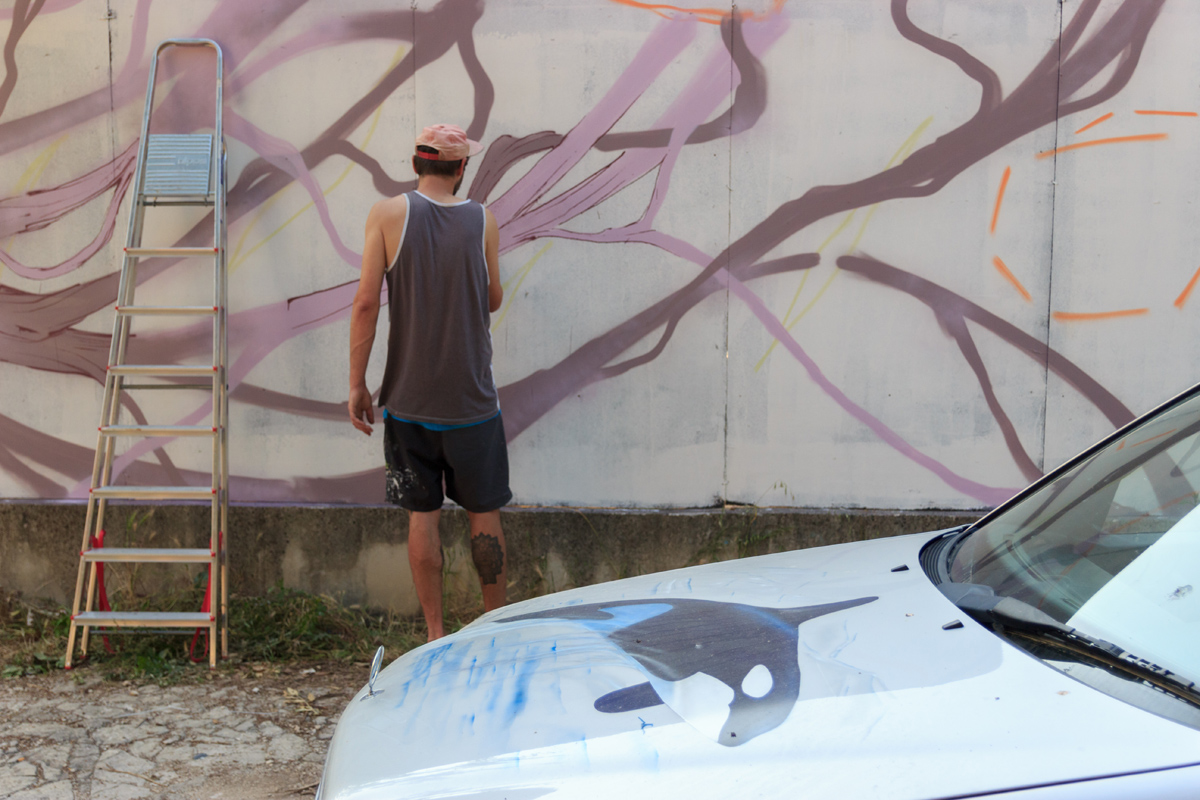 Pripreme za KvartArt festival: grafiteri u akciji