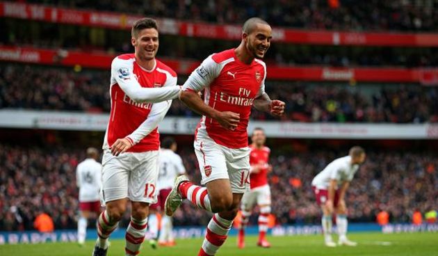 Giroud i Walcott, foto: twitter