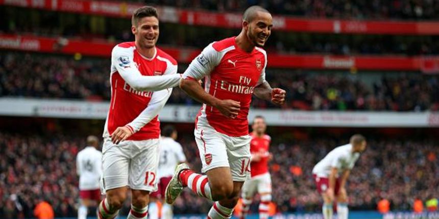 Giroud i Walcott, foto: twitter Giroud i Walcott, foto: twitter