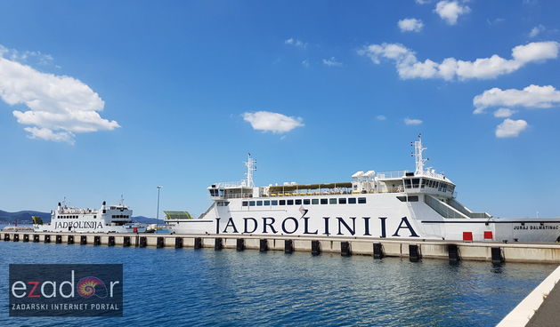 Nova luka Gaženica- Trajekti Sis i Juraj Dalmatinac