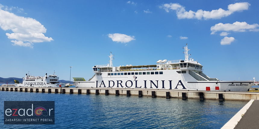 Nova luka Gaženica- Trajekti Sis i Juraj Dalmatinac