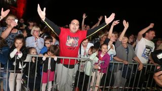 U povodu 950 godina prvog spomena grada Šibenika, blagdana sv. Mihovila i Dana grada održan je veliki koncert legendarnog Mate Miše Kovača. Photo: Duško Jaramaz/PIXSELL U povodu 950 godina prvog spomena grada Šibenika, blagdana sv. Mihovila i Dana grada održan je veliki koncert legendarnog Mate Miše Kovača. Photo: Duško Jaramaz/PIXSELL