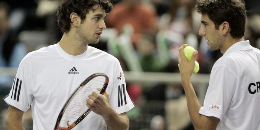 Marin Cilic i Mario Ancic, Foto: Srecko Niketic / CROPIX Marin Cilic i Mario Ancic, Foto: Srecko Niketic / CROPIX