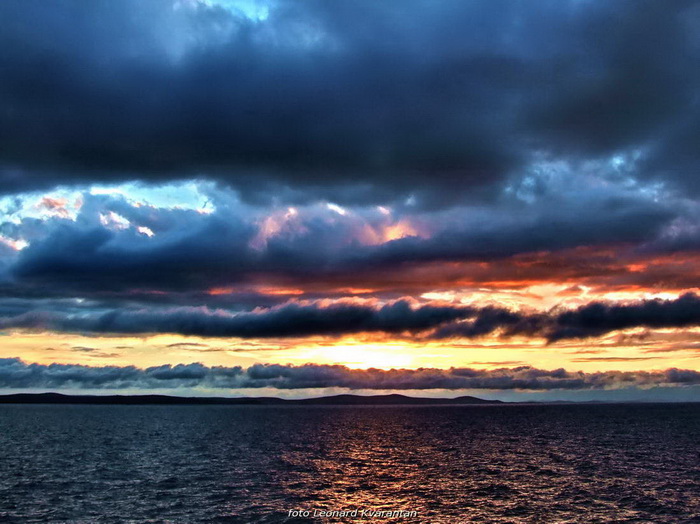 Plameni zalazak na Punta Skali, foto: L. Kvarantan