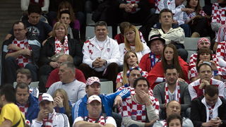Barcelona 250113.
Gradska dvorana Palau Sant Jordi.
Svjetsko prvenstvo u rukometu za muskarce Spanjolska 2013.
Utakmica polufinala izmedju Hrvatske i Danske.
Na fotografiji: navijaci.
Foto: Ante Cizmic / CROPIX Barcelona 250113.
Gradska dvorana Palau Sant Jordi.
Svjetsko prvenstvo u rukometu za muskarce Spanjolska 2013.
Utakmica polufinala izmedju Hrvatske i Danske.
Na fotografiji: navijaci.
Foto: Ante Cizmic / CROPIX