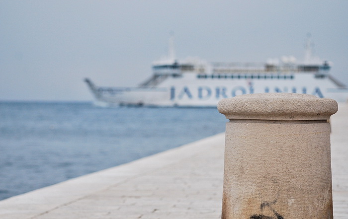 Bura i snijeg u Zadru 1. veljače 2012, Foto: Duje Surać