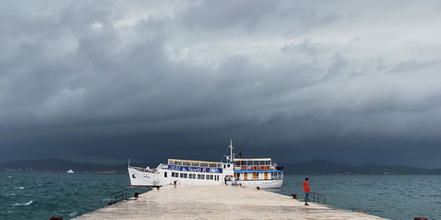 Aleksandar Gospic: Dolazak hladne fronte (shelf cloud), ciklona Karmen, Zadar