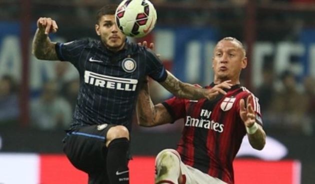 Mauro Icardi i Philippe Mexes, foto: acmilan.com