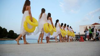 15.07.2013., Otok Ugljan, Preko – Umjetnicki projekt “Promjena svjetla – sjecanje na otok” odrzan je u mjestu Preko na otoku Ugljanu. Photo: Filip Brala/PIXSELL