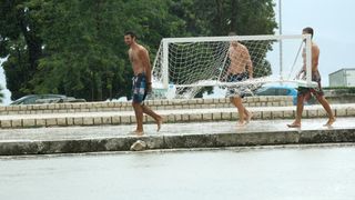 Vaterpolo utakmica na Forumu ispred crkve Sv. Donata, Foto: Filip Brala/PIXSELL