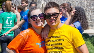 Ludijada maturanata na zadarskoj rivi 17. svibnja 2016. Foto: Bojan Bogdanić