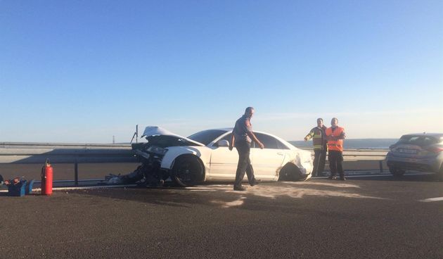 Nesreća na A1 kod odmorišta Jasenice. Foto: N1