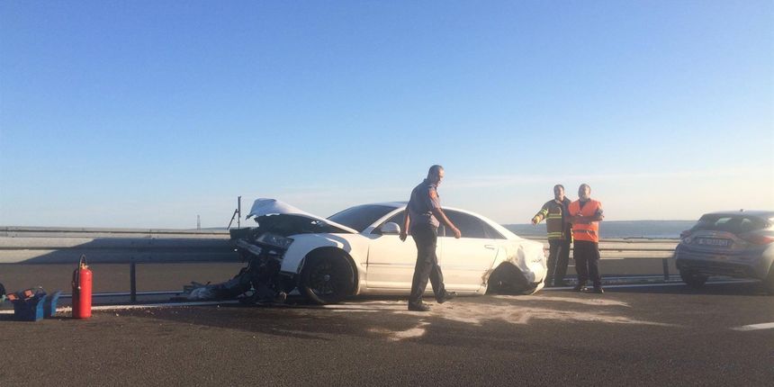 Nesreća na A1 kod odmorišta Jasenice. Foto: N1