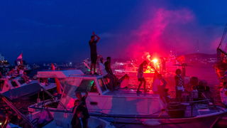 Veličanstven doček četvorice zadarskih Vatrenih od Gradskog mosta do Foruma