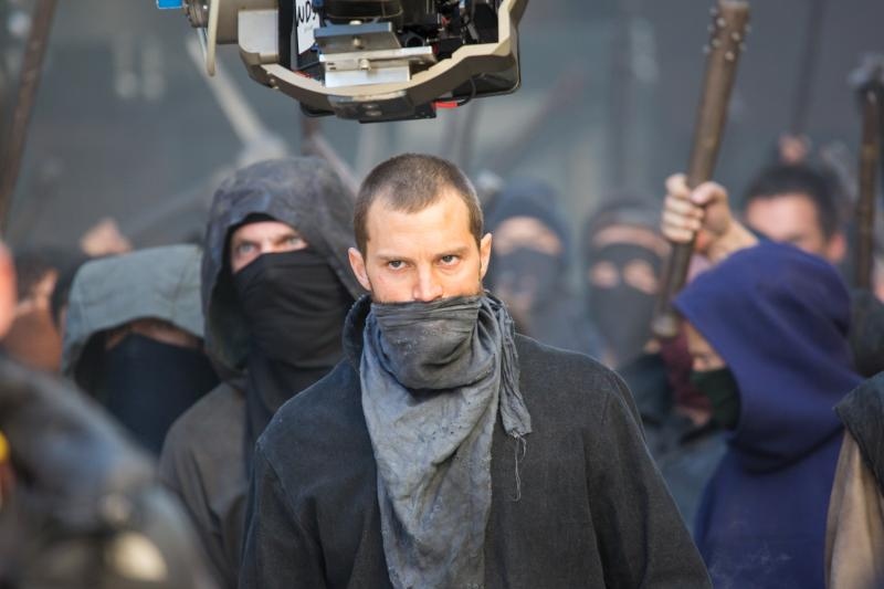 Jamie Dornan na setu snimanja filma Robin Hood Origins