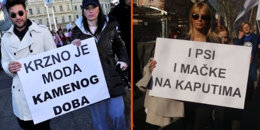 Prosvjed protiv krzna ( foto Cropix) Prosvjed protiv krzna ( foto Cropix)