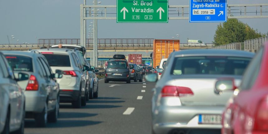 Zagrebačka obilaznica, kolona, HAC, automobili, autocesta