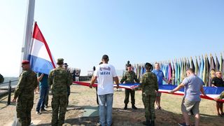 Generalna proba na kninskoj tvrđavi uoči svečane proslave 23. obljetnice VRO Oluja