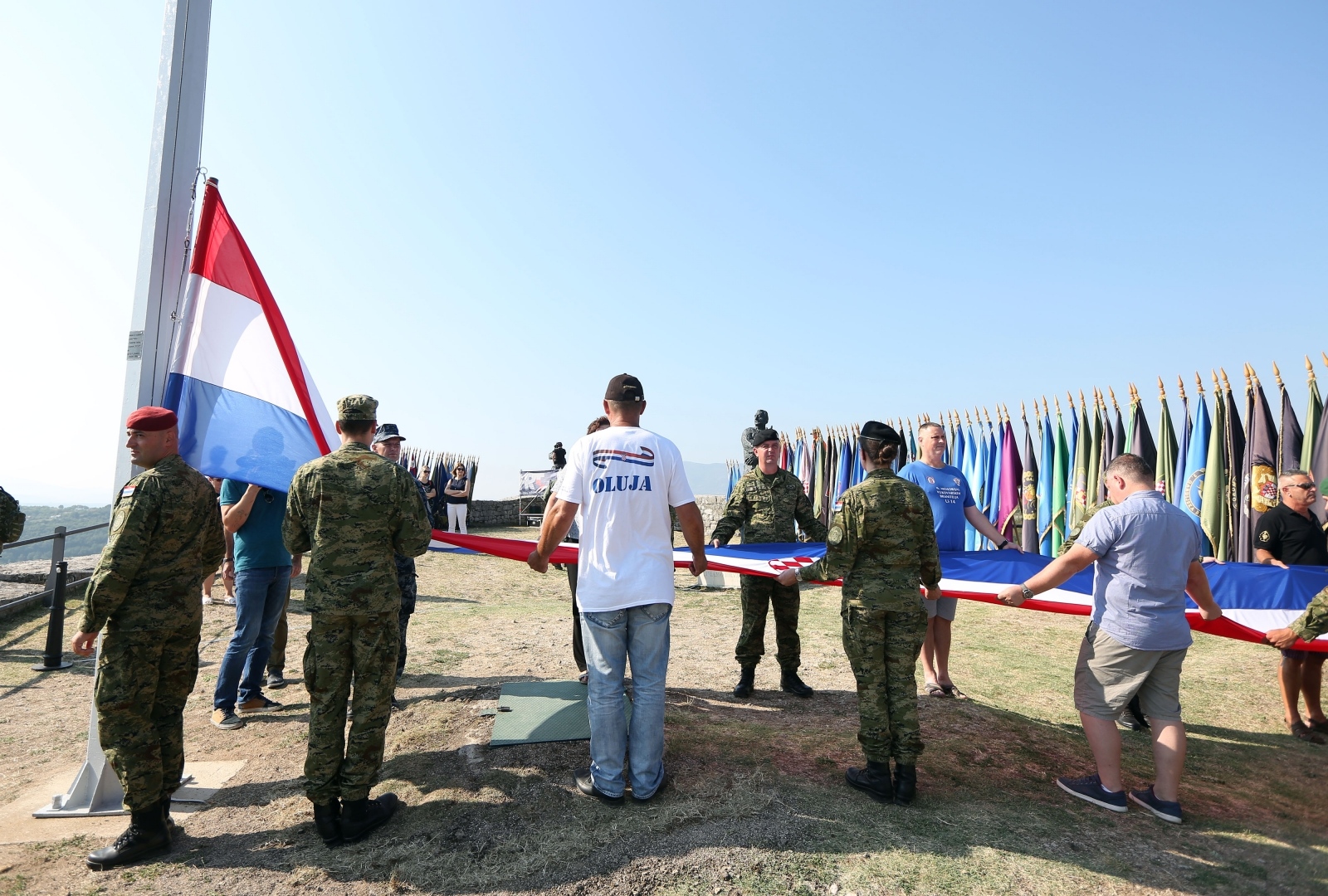 Generalna proba na kninskoj tvrđavi uoči svečane proslave 23. obljetnice VRO Oluja