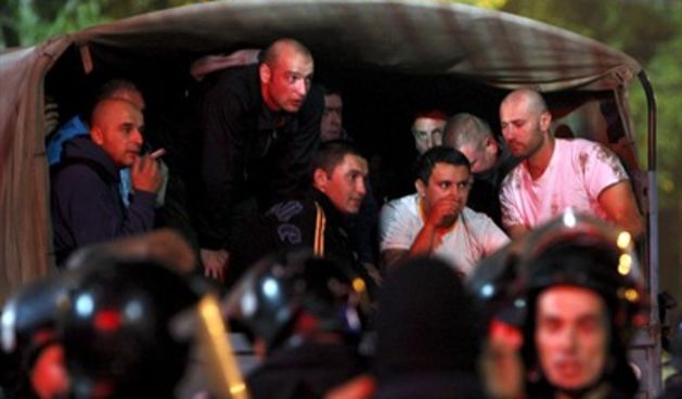 Navijači Dinama pravili nered po Temišvaru (Foto: CROPIX)