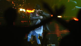 Split, 170712.
Koncert americke grupe Guns ‘n’ Roses koja je krajem 80-ih i pocetkom 90-ih bila jedna od vodecih grupa svijeta, danas je s malo manje popularnosti gostovala u splitskoj Spaladium Areni gdje se okupilo nekoliko tisuca obozavatelja. 
Na foto