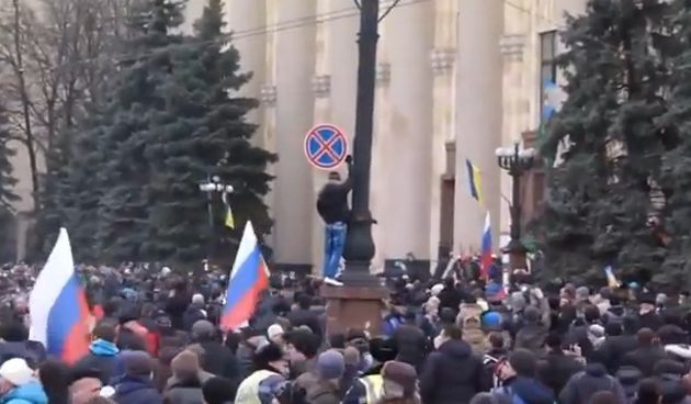 Ukrajina, neredi, foto: PrintScreen