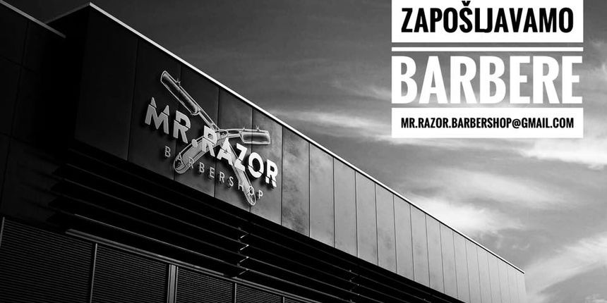 Traže se djelatnici u barbershopu “Mr. Razor” u Zadru Traže se djelatnici u barbershopu “Mr. Razor” u Zadru
