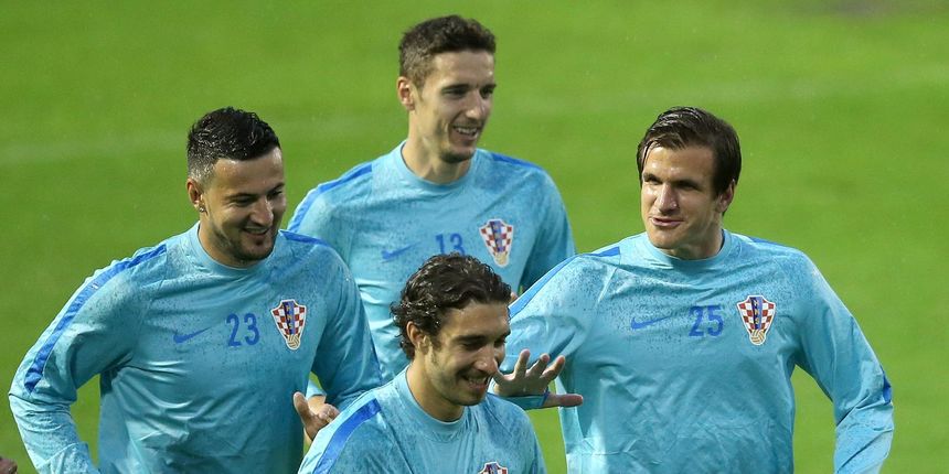 Danijel Subašić, Šime Vrsaljko i Ivan Santini Danijel Subašić, Šime Vrsaljko i Ivan Santini