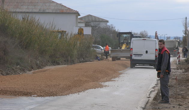 Dinjiška – radovi na D 106 (Foto: J. Portada)