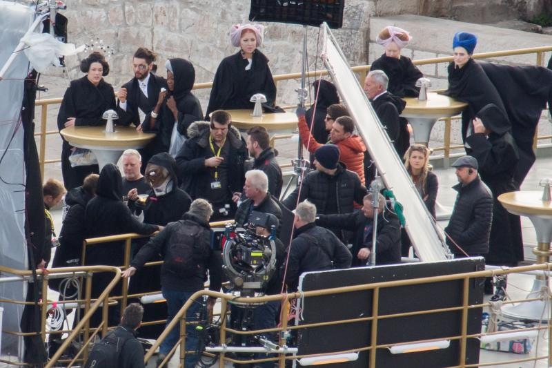 Snimanje Star Wars sage. Snimalo se na brodu Sea Star koji nije mogao isploviti kako je predvidjeno zbog jake bure. Photo: Grgo Jelavic/PIXSELL