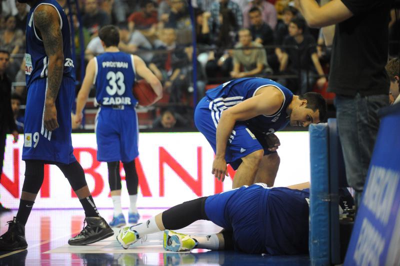 KC Drazen Petrovic, Zagreb – A1 Liga za prvaka, prva utakmica finala doigravanja. KK Cibona – KK Zadar. Photo: Danijel Kasap/PIXSELL KC Drazen Petrovic, Zagreb – A1 Liga za prvaka, prva utakmica finala doigravanja. KK Cibona – KK Zadar. Photo: Danijel Kasap/PIXSELL