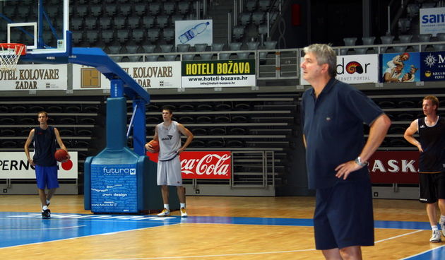 Ales Pipan na prvom treningu