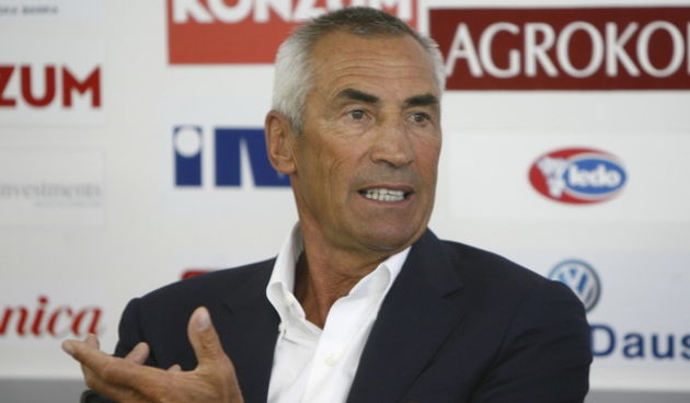 Split, 180809.  Stadion NK Hajduka u Poljudu. Konferencija za medije NK Hajduka povodom predstavljanja novog trenera Edoarda Reja. Na fotografiji: Edoardo Reja.   Foto: Vladimir Dugandzic / CROPIX