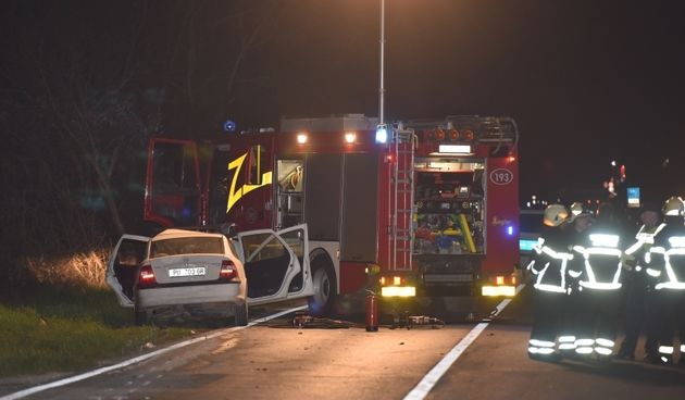 Pula. Teška prometna nesreća na Vodnjanskoj cesti. Poginuo mladić, tri djevojke teško ozljeđene
