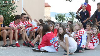 Bibinje: Navijanje za Vatrene i fešta nakon pobjede nad Engleskom