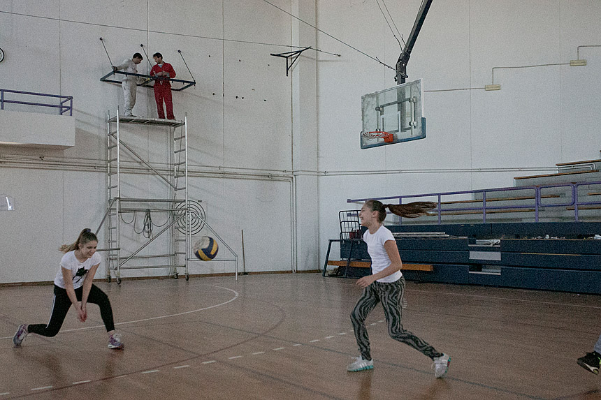 Penjačka stijena u bibinjskoj sportskoj dvorani, Foto: Leo Banić Penjačka stijena u bibinjskoj sportskoj dvorani, Foto: Leo Banić