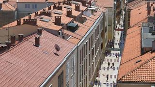 Pogled sa zvonika zadarske katedrale sv. Stošije, Foto: Dino Stanin/PIXSELL