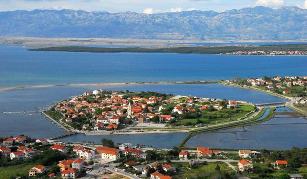 17.06.2013., Nin – Pogled na grad iz zraka. Photo: Dino Stanin/PIXSELL