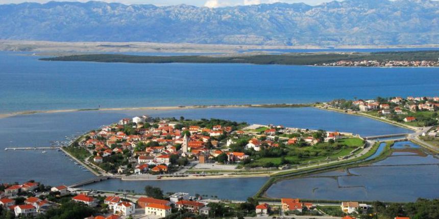 17.06.2013., Nin – Pogled na grad iz zraka. Photo: Dino Stanin/PIXSELL