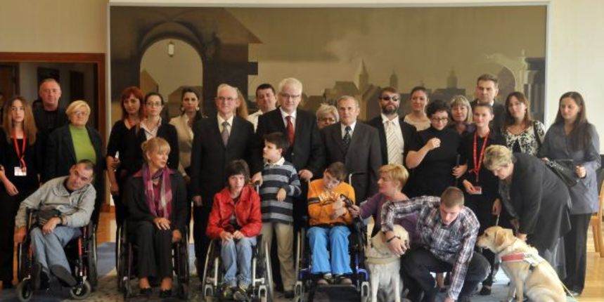 Međunarodni dan bijelog štapa kod predsjednika, foto: Foto: Bruno Konjević/Cropix Međunarodni dan bijelog štapa kod predsjednika, foto: Foto: Bruno Konjević/Cropix